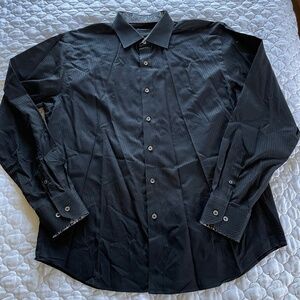 Bugatchi Shaped Fit Black Button Down Size‎ XL